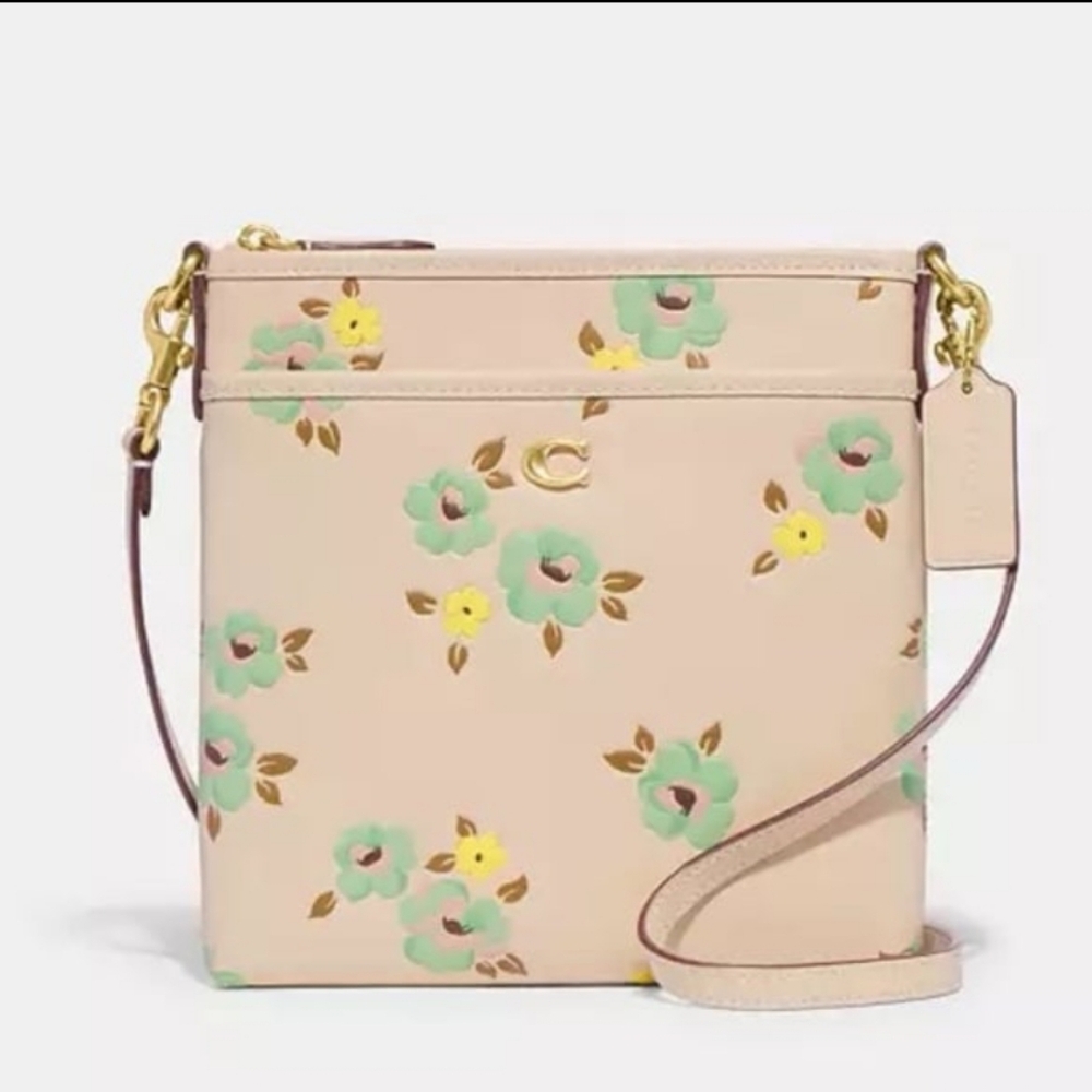 Coach Kitt Messenger crossbody with floral print